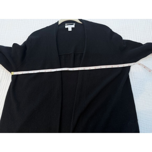 Charter Club Women's Open Front Black Cashmere Cardigan Sz: M Quiet Luxury - Picture 6 of 7